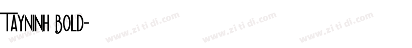 Tayninh Bold字体转换